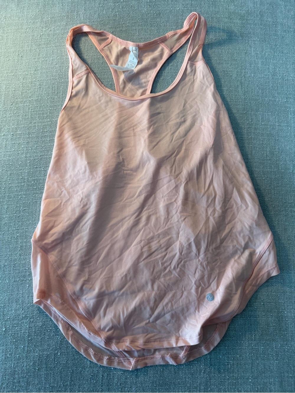 Bally Peach Pink Racerback Fitness Tank